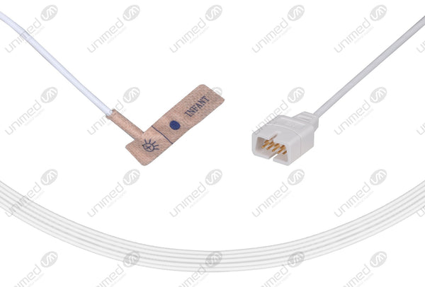 Nellcor Compatible Disposable SpO2 Sensors Adhesive Textile - I20 Pediatric(1-40kg)+Infant(1-15kg) Box of 24pcs