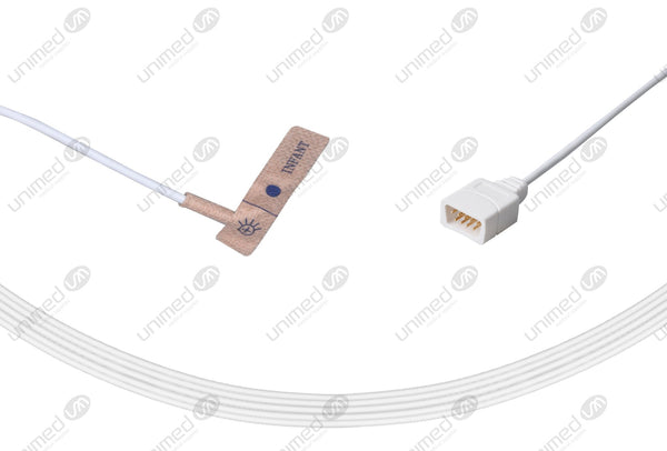 BCI Compatible Disposable SpO2 Sensors Adhesive Textile - 1303 Pediatric(1-40kg)+Infant(1-15kg) Box of 24pcs
