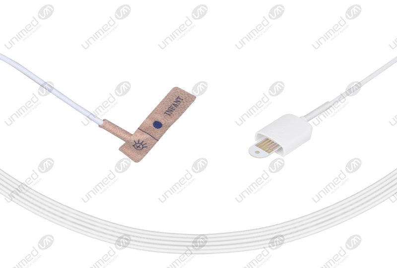 Masimo Compatible Disposable SpO2 Sensors Adhesive Textile - 1800 Pediatric(1-40kg)+Infant(1-15kg) Box of 24pcs