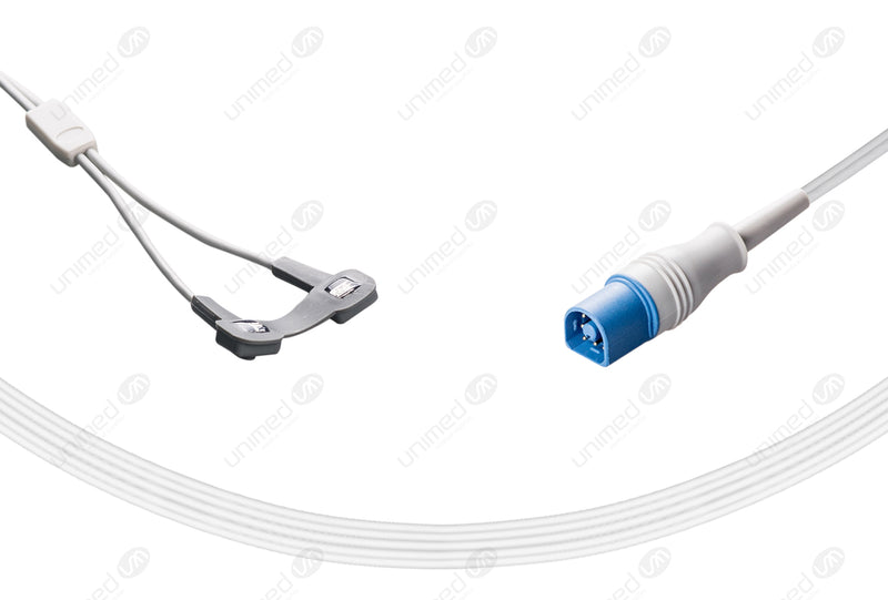 Solaris Compatible Reusable SpO2 Sensor 10ft  - Round 8-pin Connector