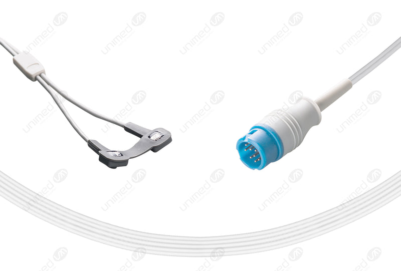Mindray Compatible Reusable SpO2 Sensor 10ft  - Round 12-pin Connector