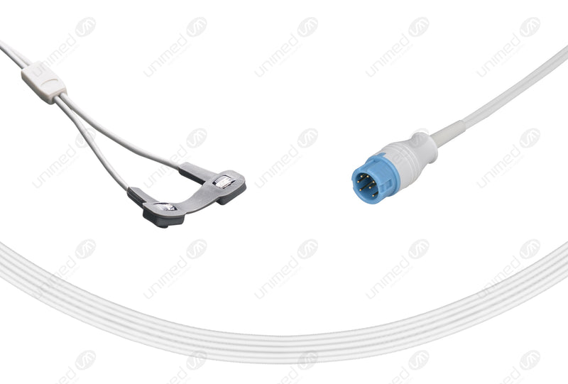 Mindray Compatible Reusable SpO2 Sensor 10ft - Round 7-pin Connector