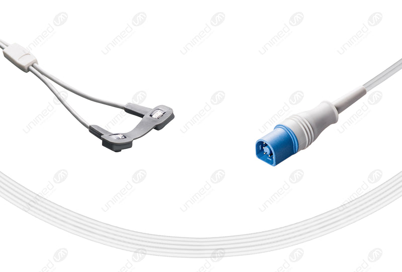 Solaris Compatible Reusable SpO2 Sensor 10ft  - Round 8-pin Connector
