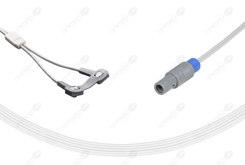 Risingmed Compatible Reusable SpO2 Sensor 10ft  - 6-pin lemo Connector