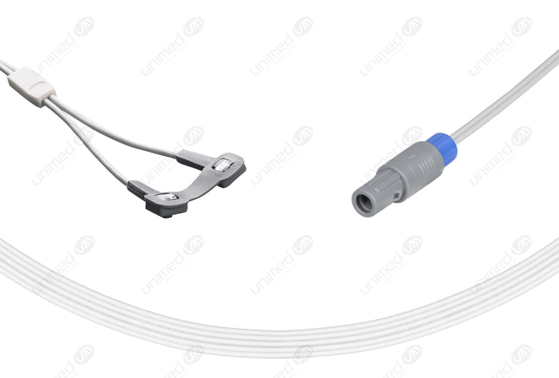 Mindray-Masimo Compatible Reusable SpO2 Sensor - 6-pin Lemo Connector