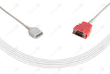 Red 20-pin connector compatible spo2 interface cable