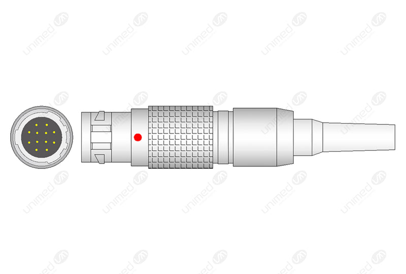 Nellcor Compatible SpO2 Interface Cable  - 10ft