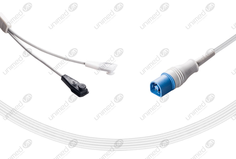 Solaris Compatible Reusable SpO2 Sensor 10ft  - Round 8-pin Connector
