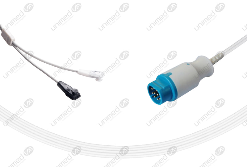 Siemens Compatible Reusable SpO2 Sensor 10ft  - Round 10-pin Connector