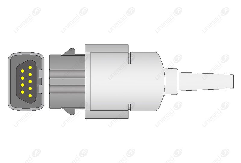 GE Ohmeda TruSat Compatible Reusable SpO2 Sensor 10ft  - All types of patients Multi-site