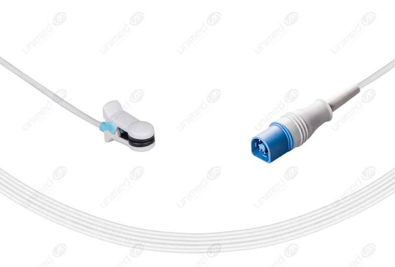 Solaris Compatible Reusable SpO2 Sensor 10ft  - Round 8-pin Connector