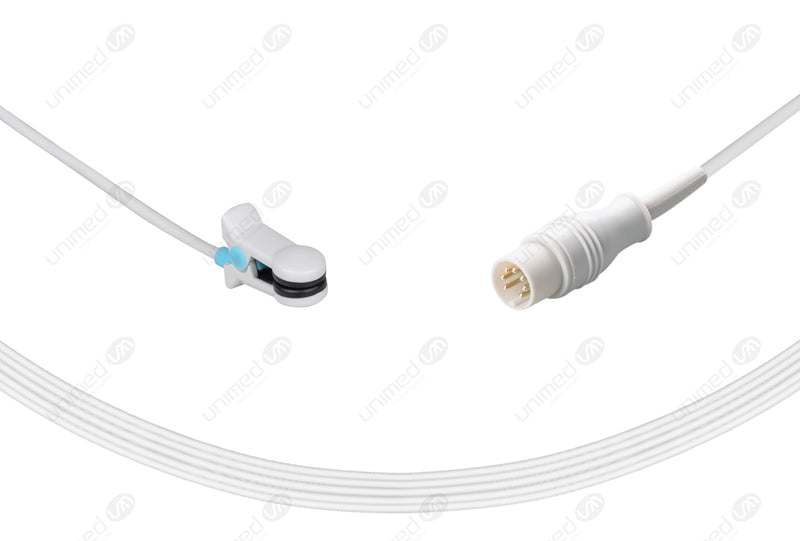 Schiller-Masimo Compatible Reusable SpO2 Sensor 10ft  - Round 7-pin Connector