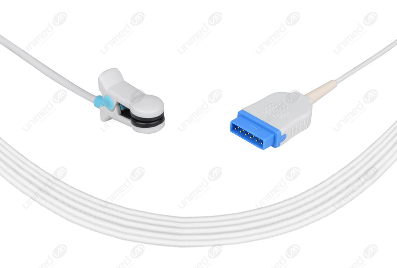 Marquette-OXIMAX Compatible Reusable SpO2 Sensor 10ft - Adult Ear Clip