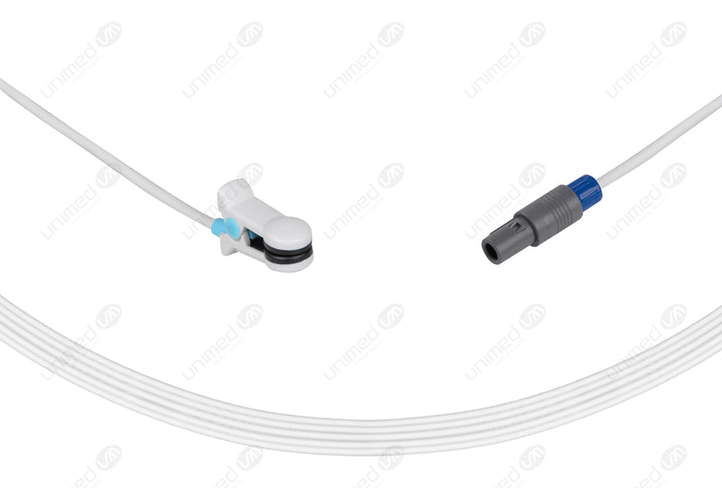 Ear clip spo2 sensor compatible with Nihon 9 pin connector monitors