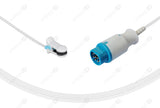 Siemens Compatible Reusable SpO2 Sensor 10ft  - Round 10-pin Connector