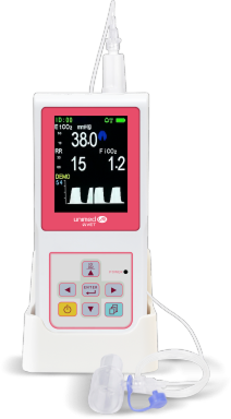 Monitor veterinario portátil de capnografía